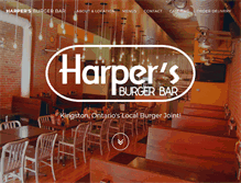 Tablet Screenshot of harpersburgerbar.com